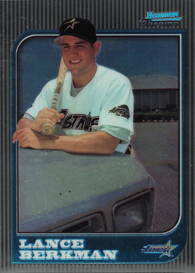 1997 Bowman Chrome Lance Berkman #298 Baseball Card