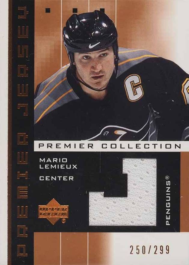 2002 Upper Deck Premier Collection Game Jersey Mario Lemieux #PP-ML Hockey Card