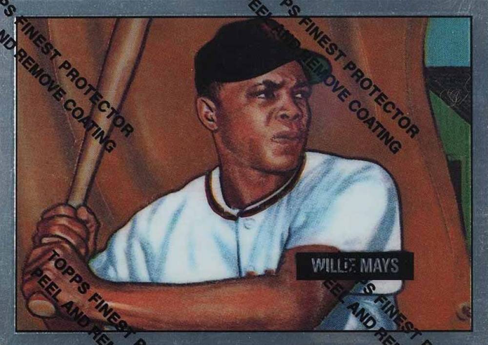 1997 Topps Willie Mays Finest 1951 Bowman Reprint #1 Baseball Card