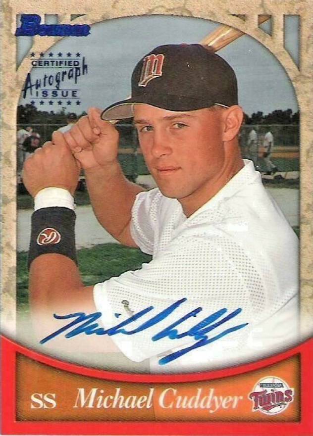 1999 Bowman Certified Autographs Michael Cuddyer #BA31 Baseball Card