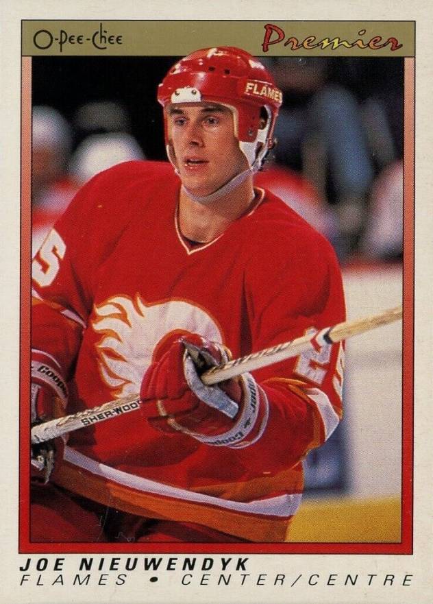 1990 O-Pee-Chee Premier Joe Nieuwendyk #84 Hockey Card