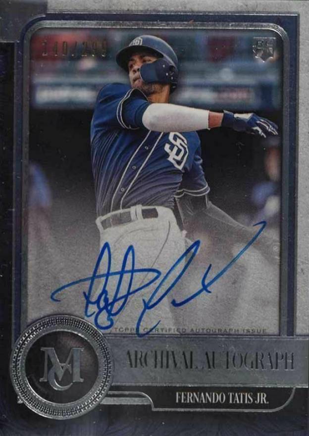 2019 Topps Museum Collection Archival Autograph Fernando Tatis Jr. #FT Baseball Card