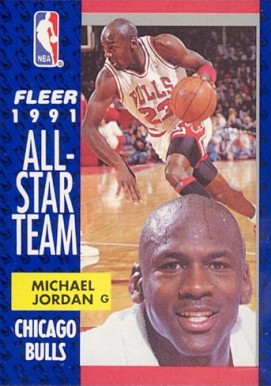 1991 Fleer Michael Jordan #211 Basketball Card