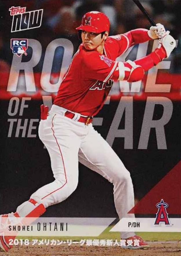 2018 Topps Now Off-Season Award Winner Shohei Ohtani #AW-1J Baseball Card