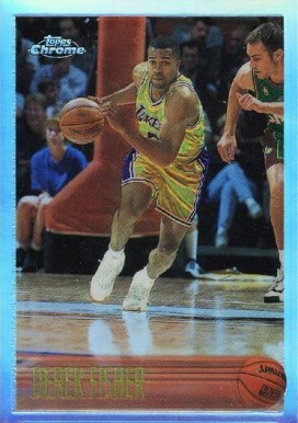 1996 Topps Chrome Derek Fisher #206 Basketball Card