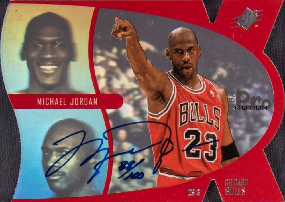 1997 SPx ProMotion Michael Jordan #1 Basketball Card