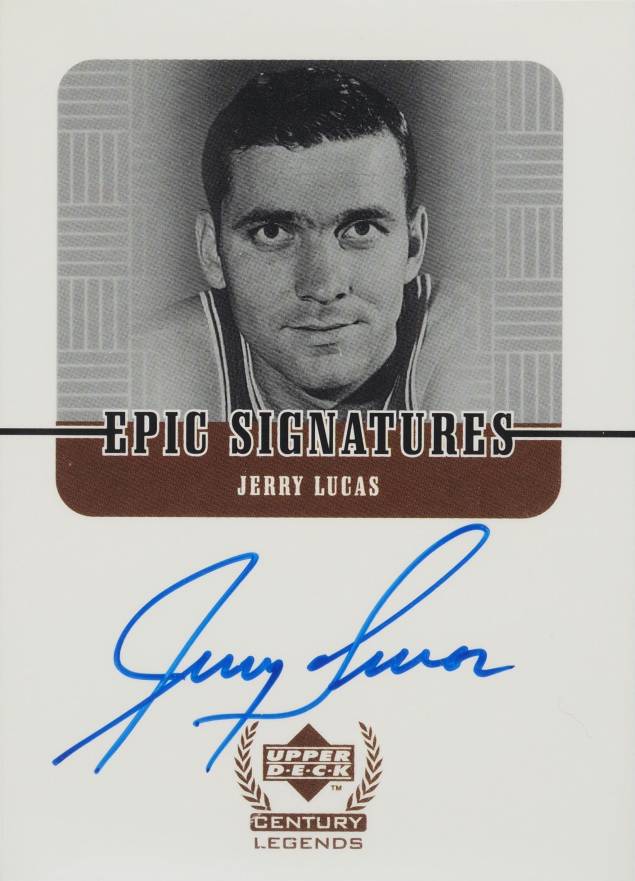 1999 Upper Deck Century Legends Epic Signatures Jerry Lucas #JL Basketball Card