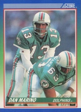 1990 Score Dan Marino #13 Football Card