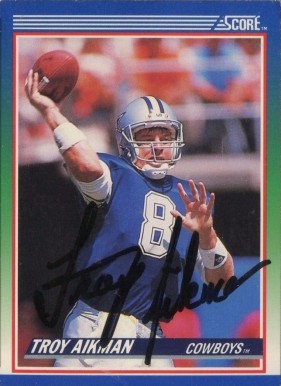 1990 Score Troy Aikman #21 Football Card