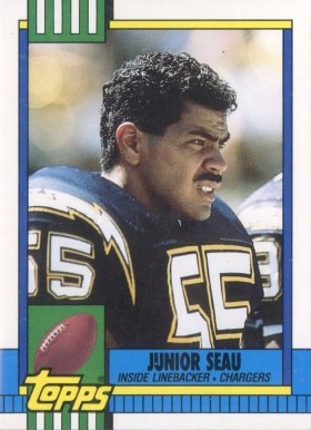 1990 Topps Traded Junior Seau #28T Football Card