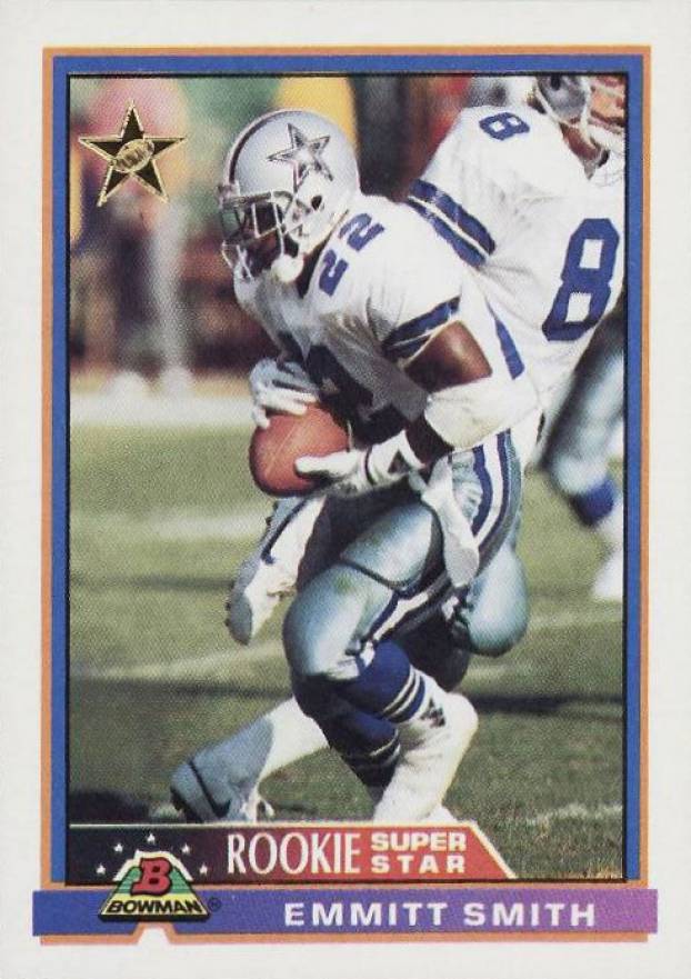 1991 Bowman Football Emmitt Smith #3 Football Card