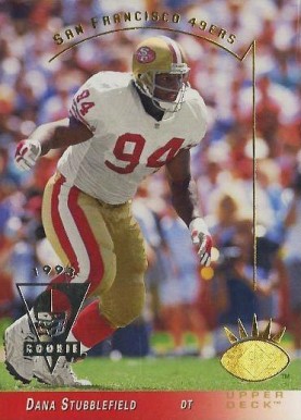 1993 SP Dana Stubblefield #241 Football Card