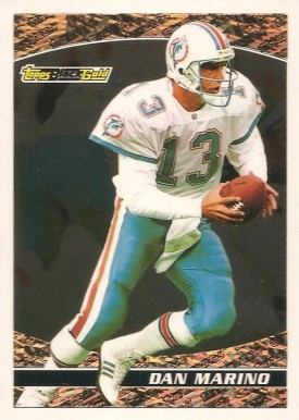 1993 Topps Black Gold Dan Marino #33 Football Card