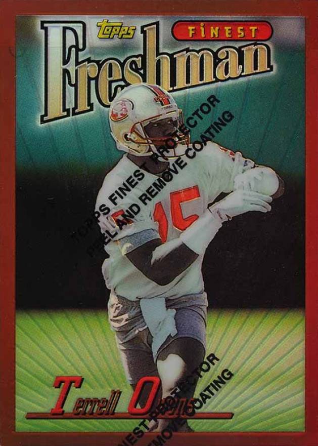 1996 Finest Terrell Owens #338 Football Card