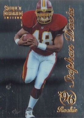 1996 Select Certified Stephen Davis #92 Football Card