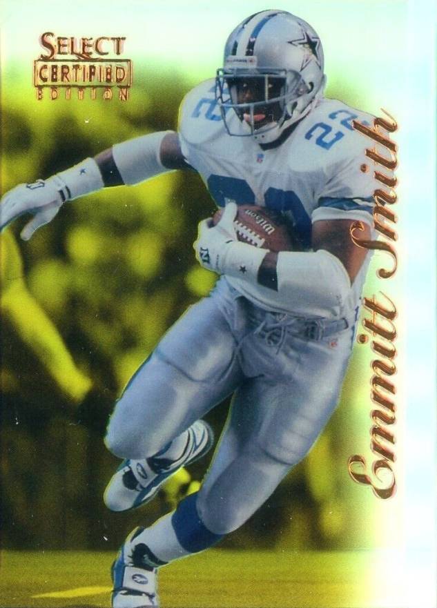 1996 Select Certified Emmitt Smith #27 Football Card