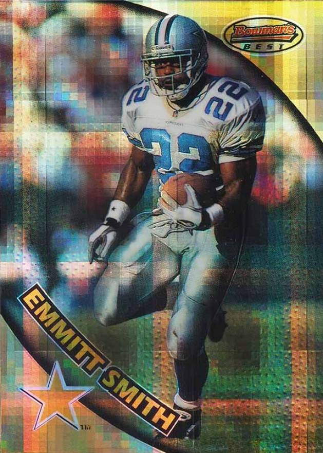 1997 Bowman's Best Emmitt Smith #30 Football Card