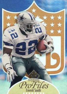 1997 SP Authentic Profiles Emmitt Smith #P-3 Football Card