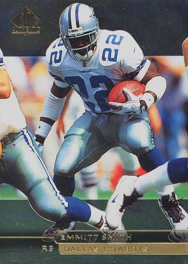 1998 SP Authentic Emmitt Smith #63 Football Card