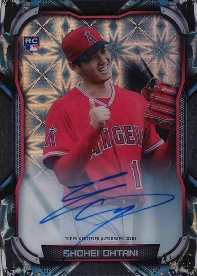 2018 Topps High Tek Portraitek Autograph Shohei Ohtani #PT-SO Baseball Card