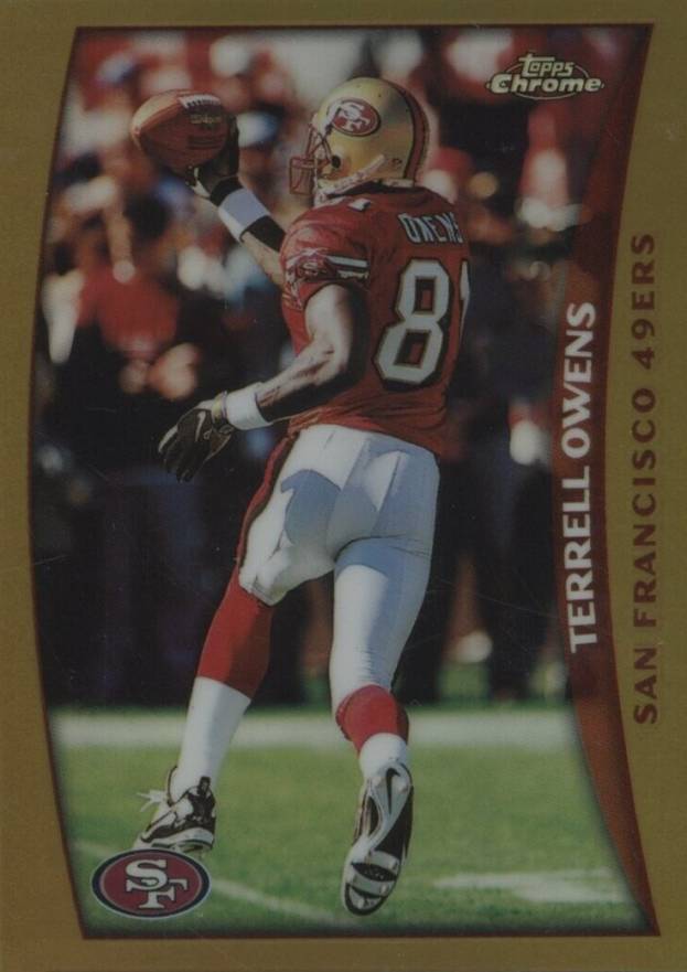 1998 Topps Chrome Terrell Owens #23 Football Card