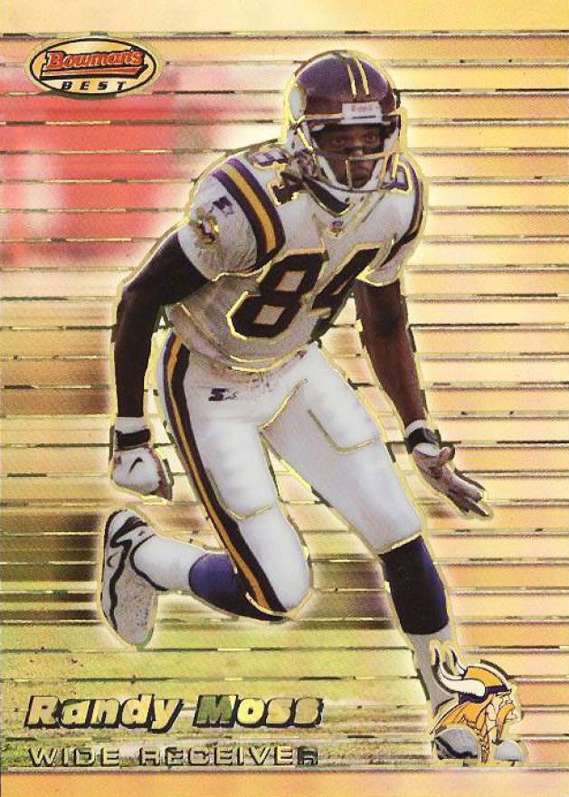 1999 Bowman's Best Randy Moss #1 Football Card