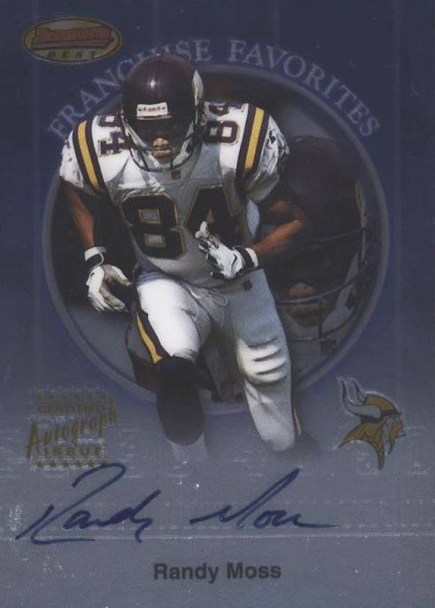 1999 Bowman's Best Franchise Favorites Autographs Randy Moss #FA4 Football Card