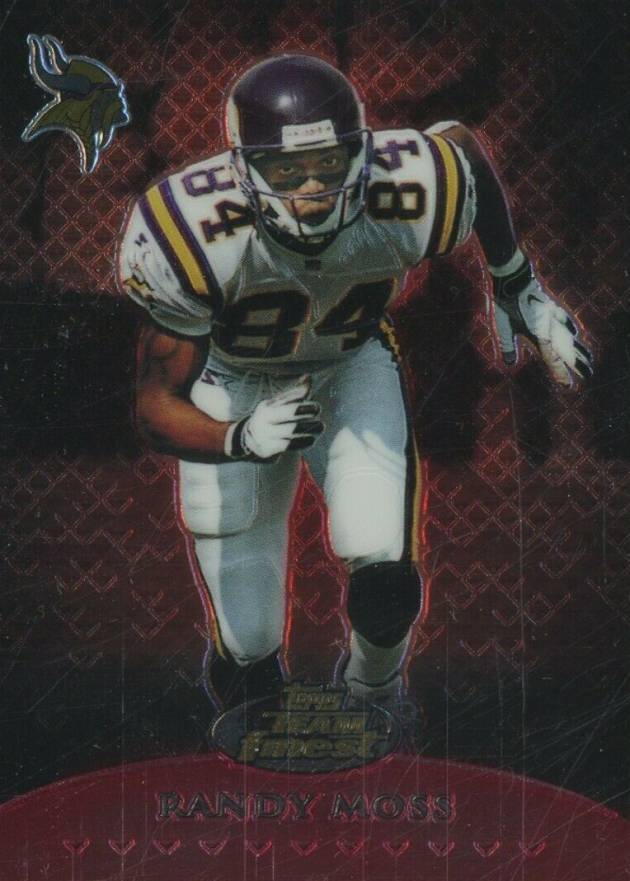 1999 Finest Team Finest Red Randy Moss #T8 Football Card