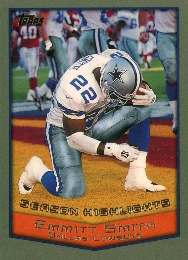 1999 Topps Emmitt Smith #322 Football Card