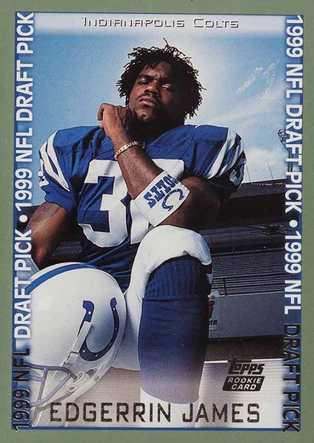 1999 Topps Edgerrin James #339 Football Card