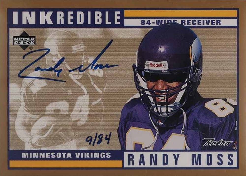 1999 Upper Deck Retro Inkredbile Randy Moss #RM Football Card