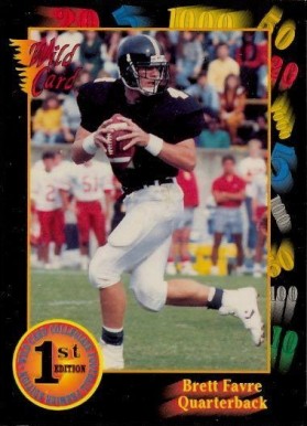 1991 Wild Card College Draft Picks Brett Favre #119 Football Card