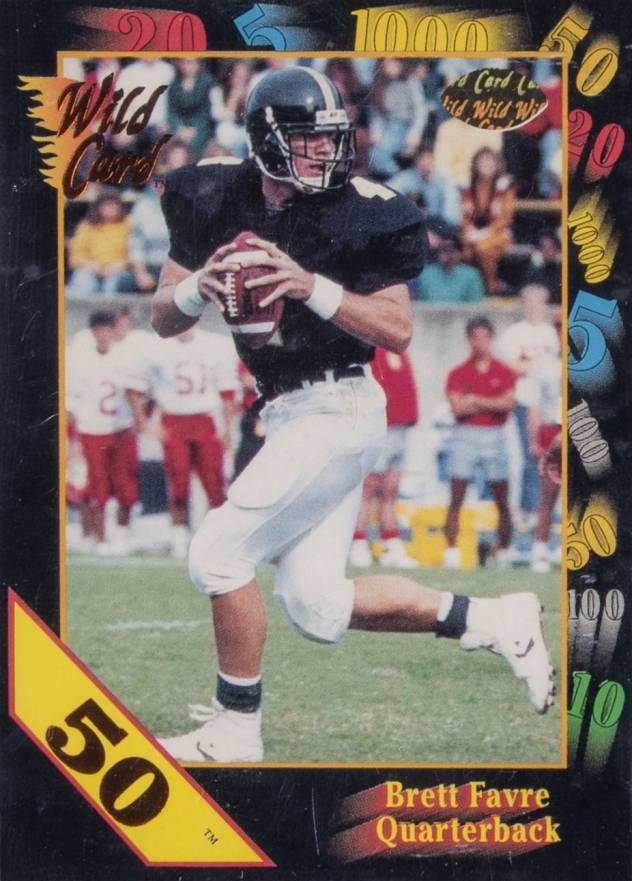 1991 Wild Card College Draft Picks Brett Favre #119 Football Card