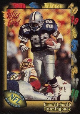 1991 Wild Card Emmitt Smith #46 Football Card