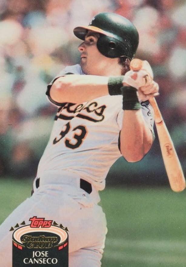 1992 Stadium Club Jose Canseco #370 Baseball Card