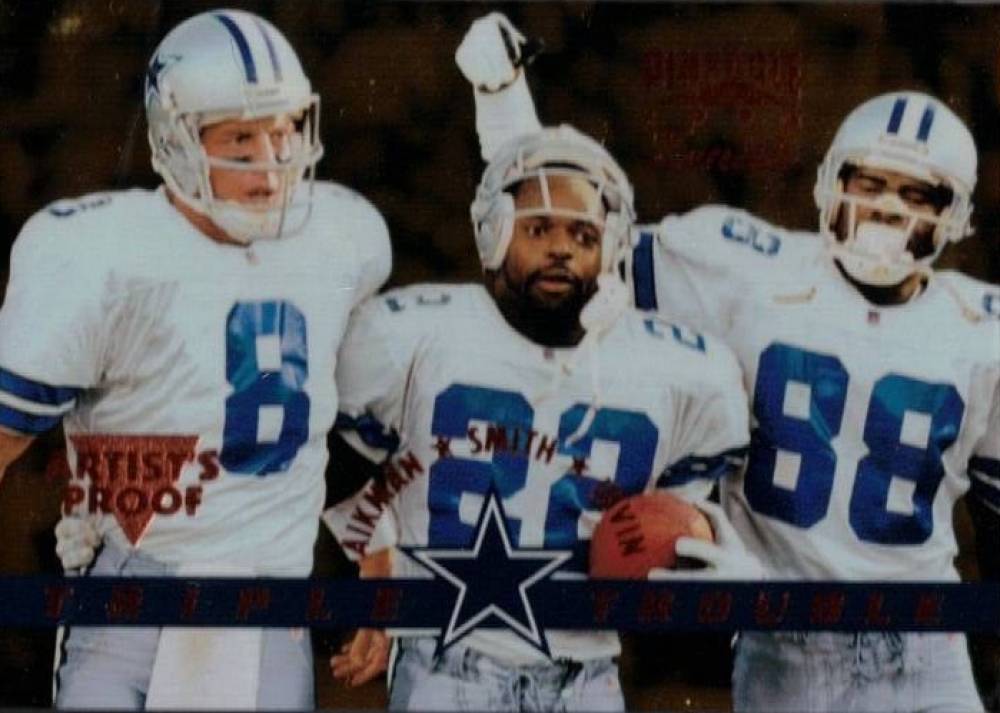 1996 Zenith Emmitt Smith/Michael Irvin/Troy Aikman #Z-147 Football Card