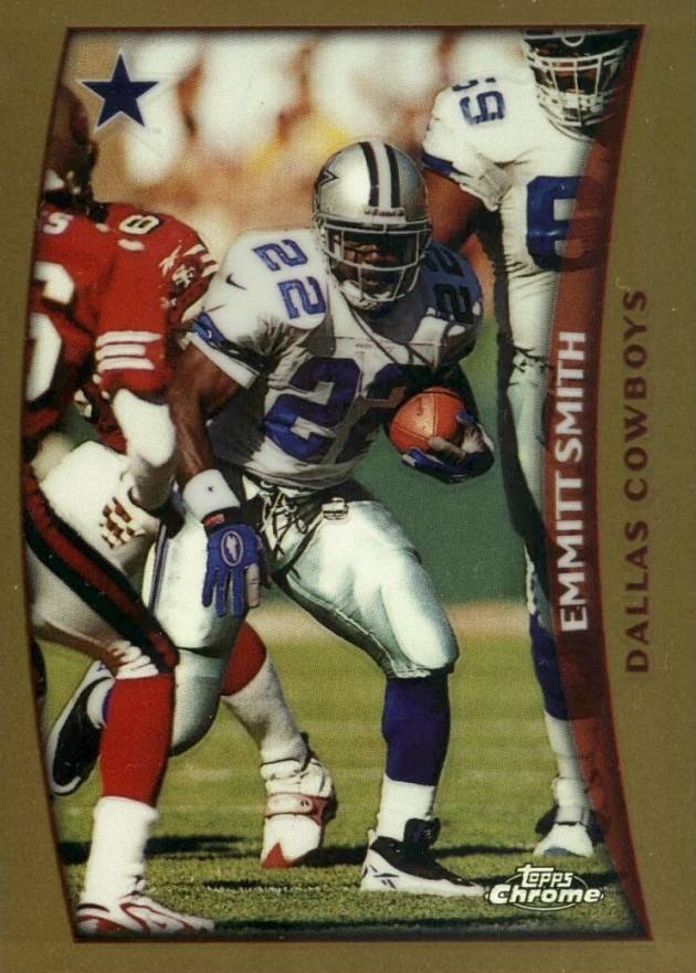 1998 Topps Chrome Emmitt Smith #151 Football Card