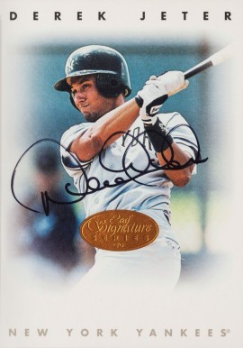 1996 Leaf Signature Autographs Derek Jeter # Baseball Card