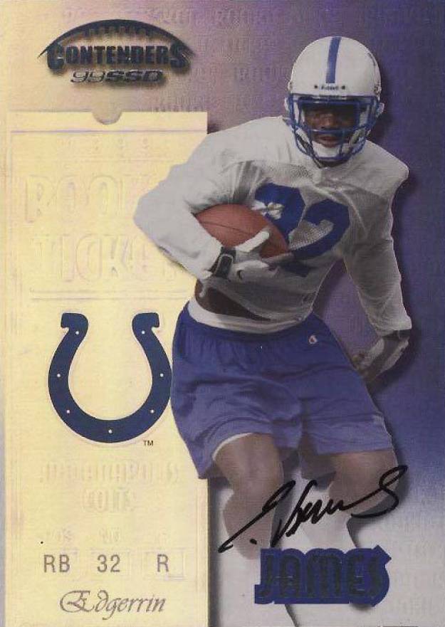 1999 Playoff Contenders Edgerrin James #154 Football Card