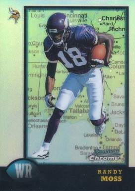 1998 Bowman Chrome Randy Moss #182 Football Card