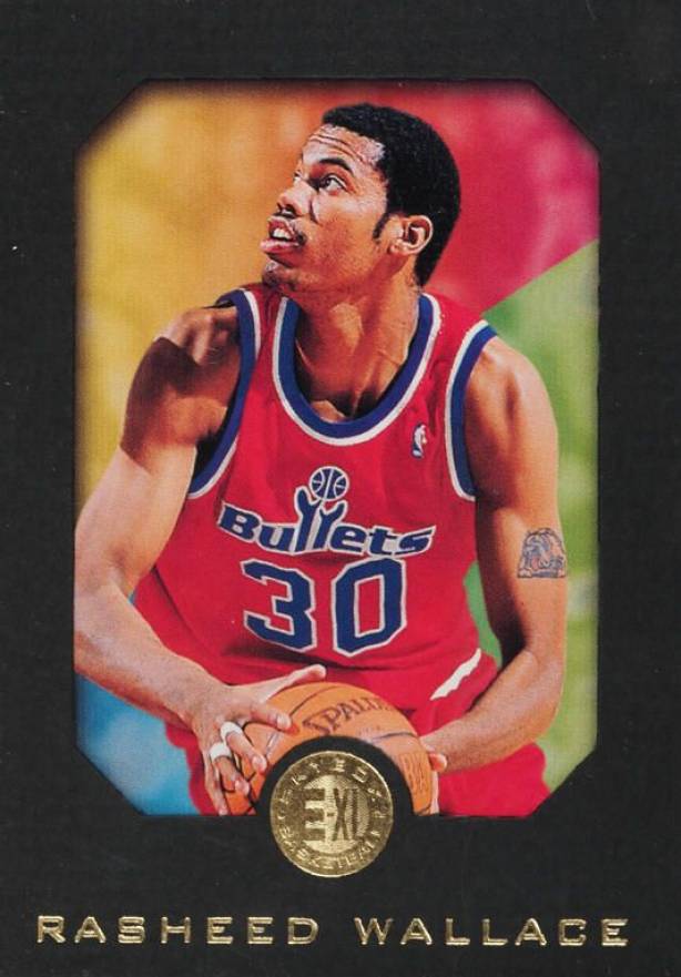 1995 Skybox E-XL Rasheed Wallace #90 Basketball Card