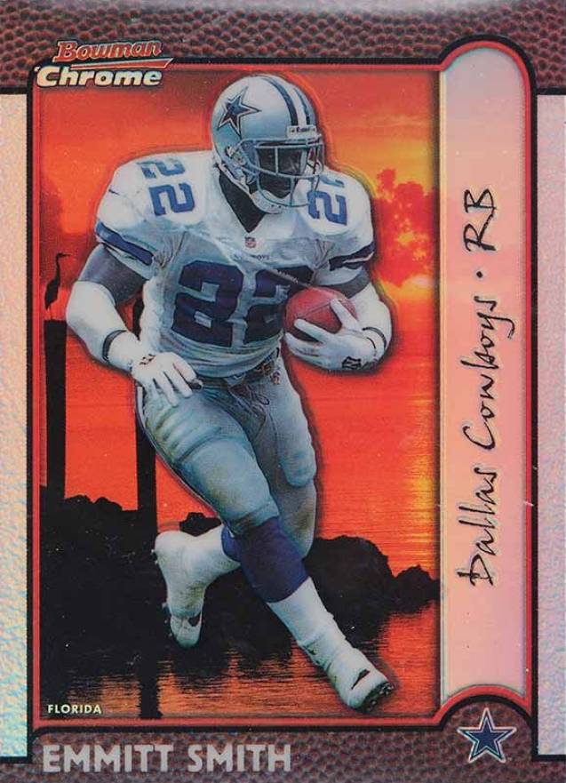 1999 Bowman Chrome Emmitt Smith #40 Football Card