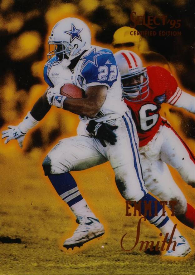 1995 Select Certified Emmitt Smith #17 Football Card