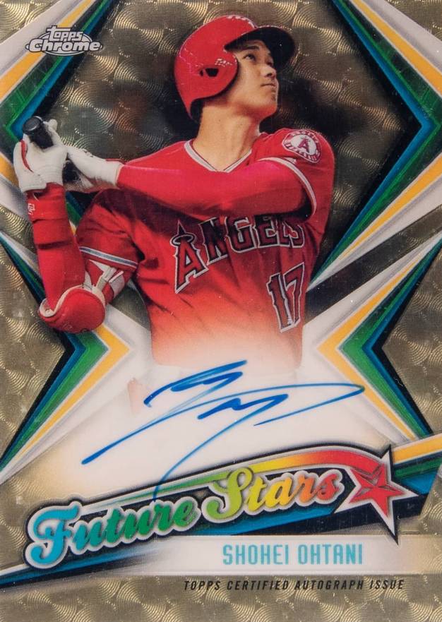 2019 Topps Chrome Future Stars Autographs Shohei Ohtani #SO Baseball Card