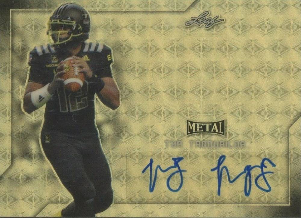 2017 Leaf Metal Army All-American Tua Tagovailoa #TT1 Football Card