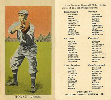 1911 Pacific Coast Biscuit Hogan # Baseball Card