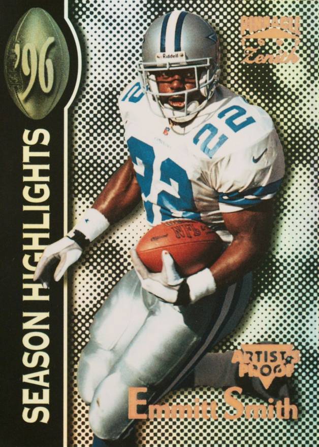 1997 Zenith Emmitt Smith #147 Football Card