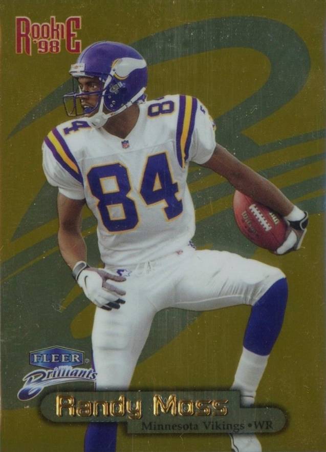 1998 Fleer Brilliants Randy Moss #140G Football Card