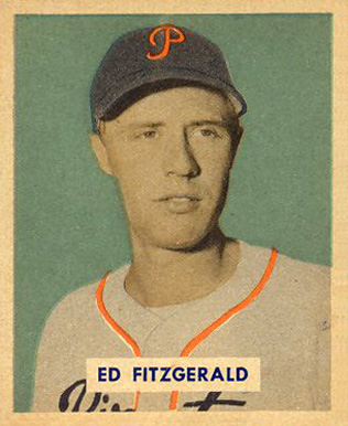 1949 Bowman Ed FitzGerald #109 Baseball Card