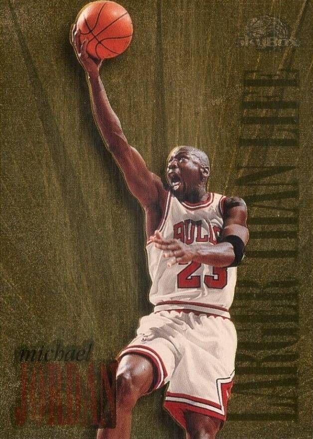 1995 Skybox Premium Larger than Life Michael Jordan #L1 Basketball Card